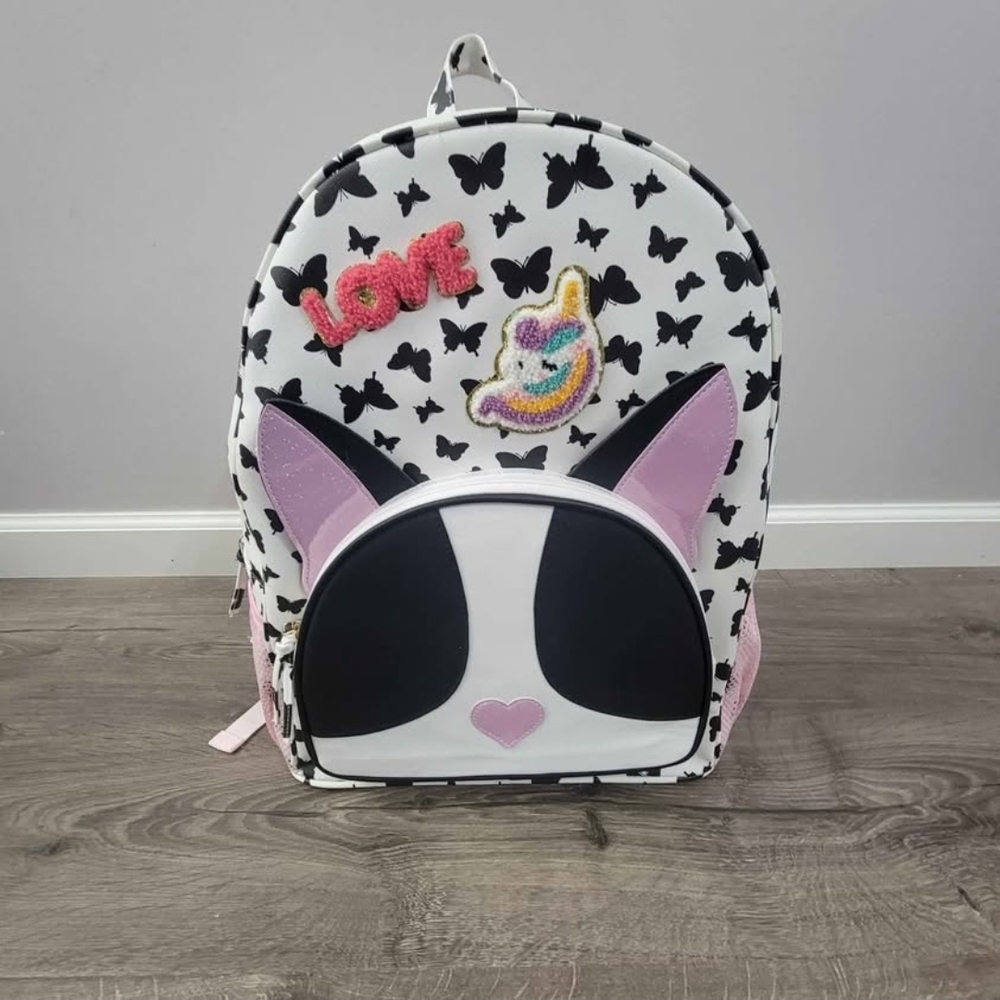 Girls  butterfly print large backpack NWT